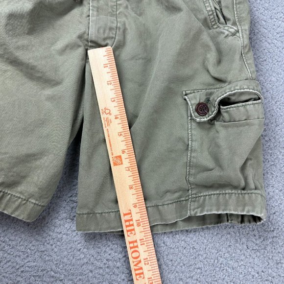 Abercrombie & Fitch Adult Large L Outdoor Casual Chino Cargo Shorts‎ Tan Used - Picture 7 of 8